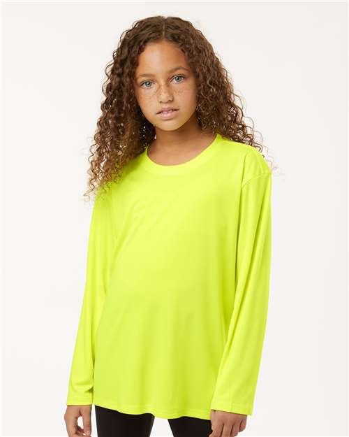 Youth Pro-Lock Performance Long Sleeve T-Shirt - Neon Yellow