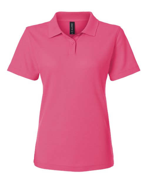Women's Pique Polo - Bright Pink
