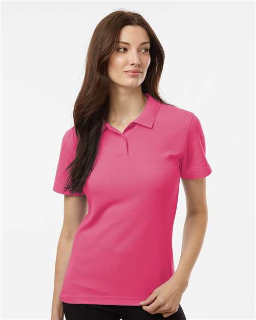 Women's Pique Polo - Bright Pink