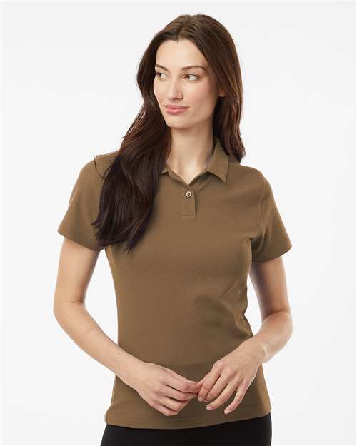 Women's Pique Polo - Cigar