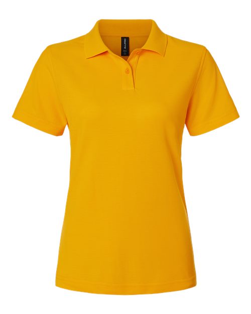 Women's Pique Polo - Gold