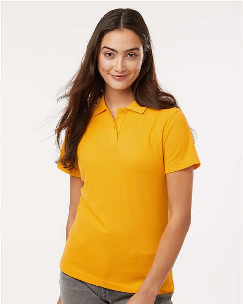 Women's Pique Polo - Gold