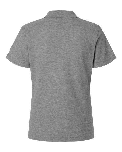 Women's Pique Polo - Heather Granite