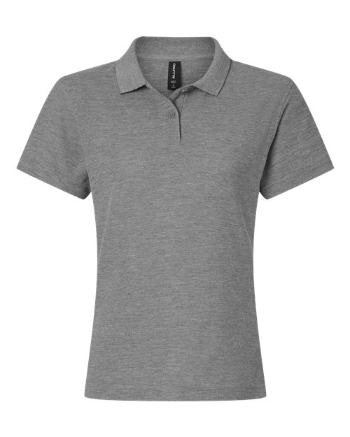 Women's Pique Polo - Heather Granite