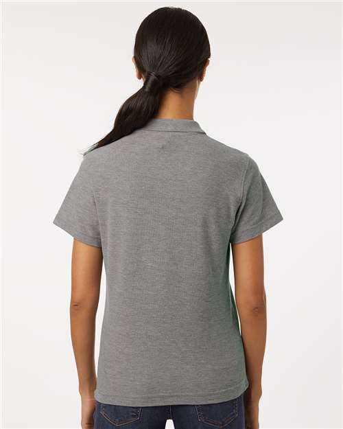 Women's Pique Polo - Heather Granite