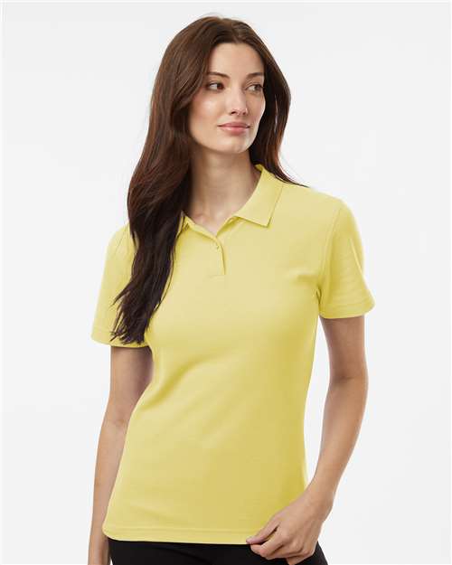 Women's Pique Polo - Light Yellow