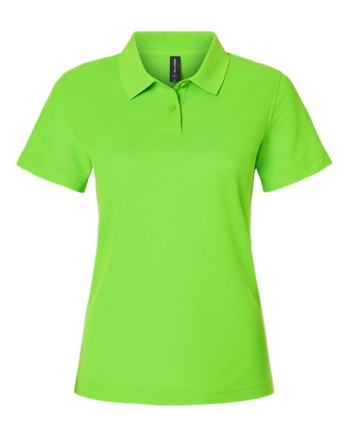 Women's Pique Polo - Lime