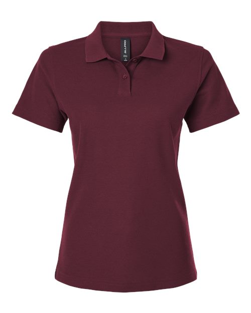 Women's Pique Polo - Maroon
