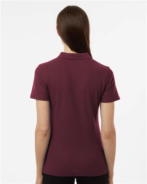 Women's Pique Polo - Maroon