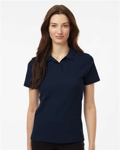 Women's Pique Polo - Navy
