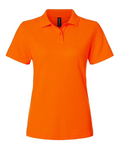 Women's Pique Polo - Deep Orange