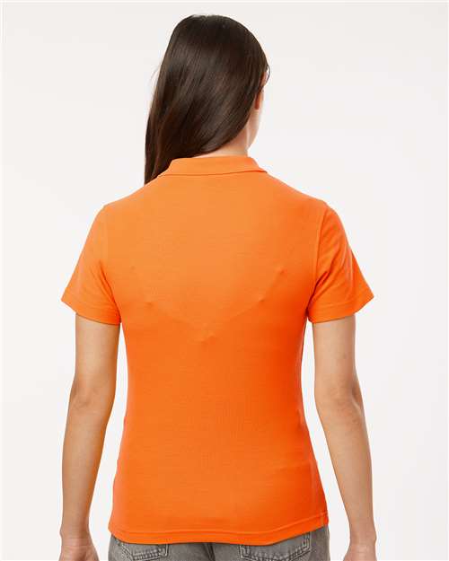 Women's Pique Polo - Deep Orange