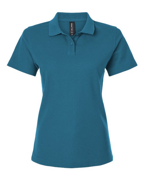 Women's Pique Polo - Pacific Blue