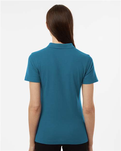 Women's Pique Polo - Pacific Blue