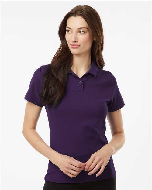 Women's Pique Polo - Purple