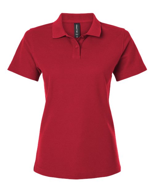 Women's Pique Polo - Red