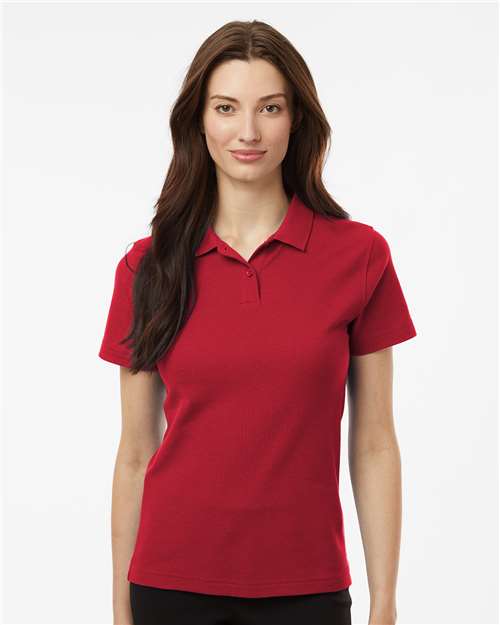Women's Pique Polo - Red