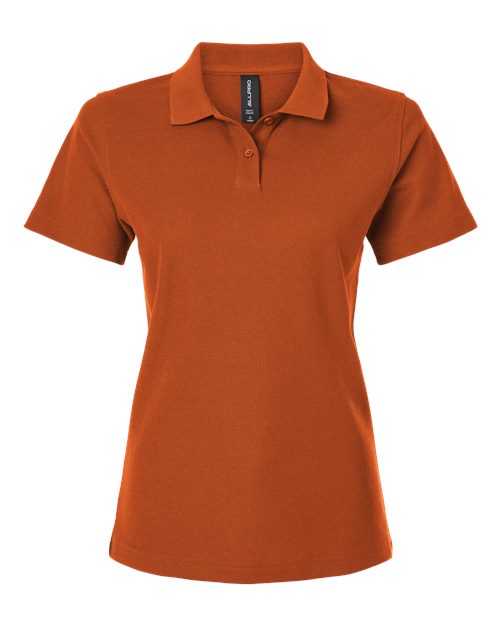 Women's Pique Polo - Rust