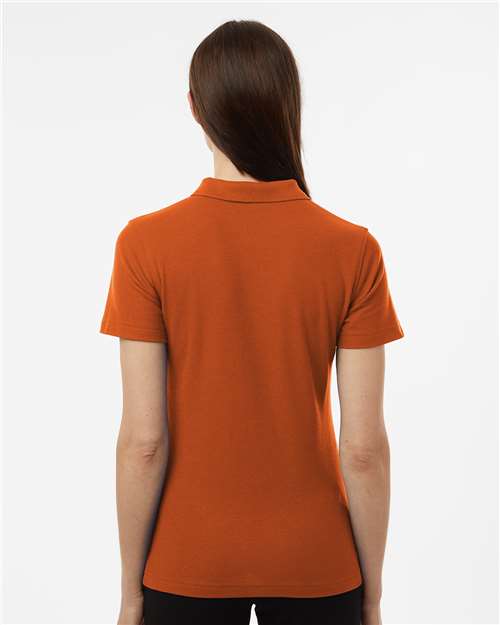 Women's Pique Polo - Rust