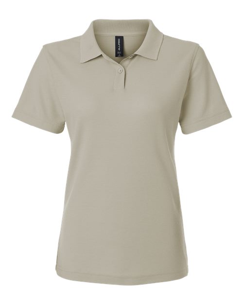 Women's Pique Polo - Sand