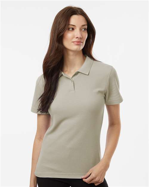 Women's Pique Polo - Sand