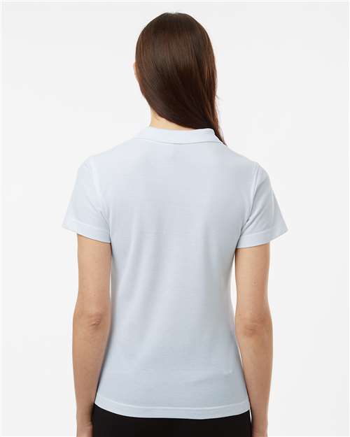 Women's Pique Polo - White
