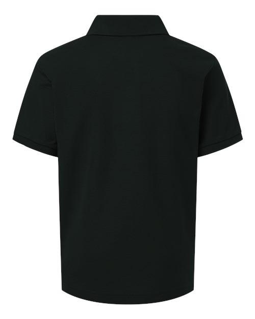 Youth Pique Polo - Black