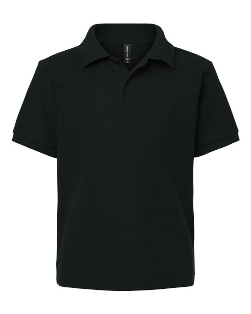 Youth Pique Polo - Black