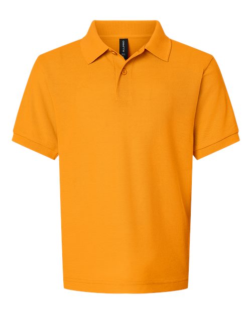 Youth Pique Polo - Gold