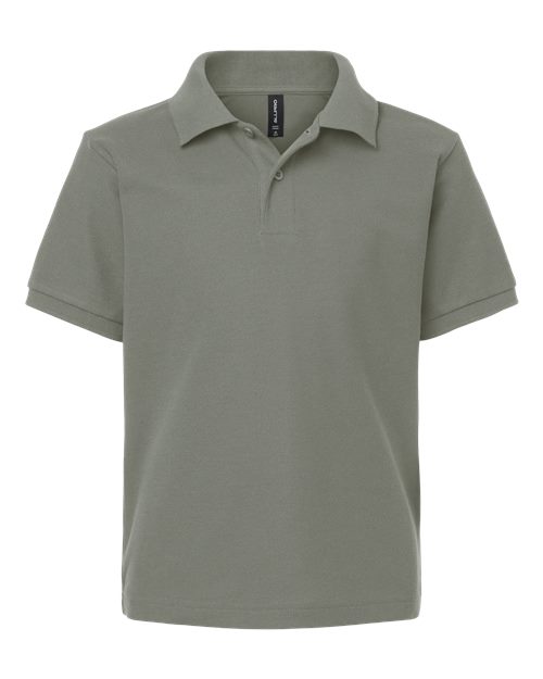 Youth Pique Polo - Greystone