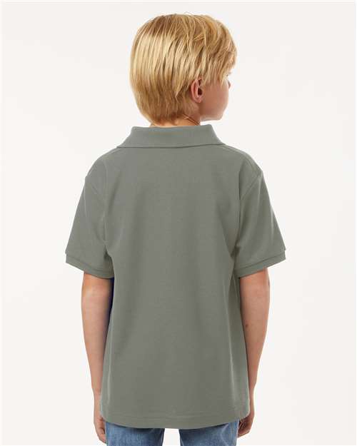 Youth Pique Polo - Greystone