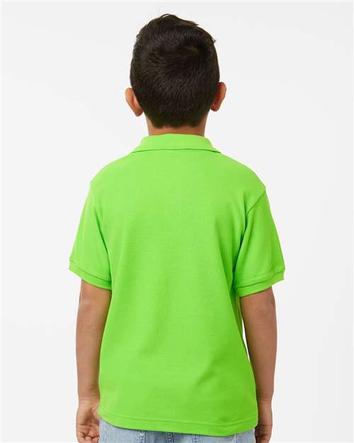 Youth Pique Polo - Lime