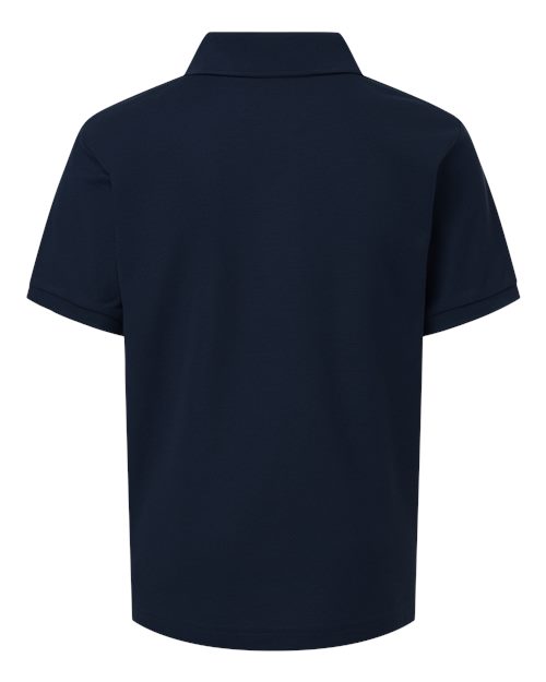 Youth Pique Polo - Navy