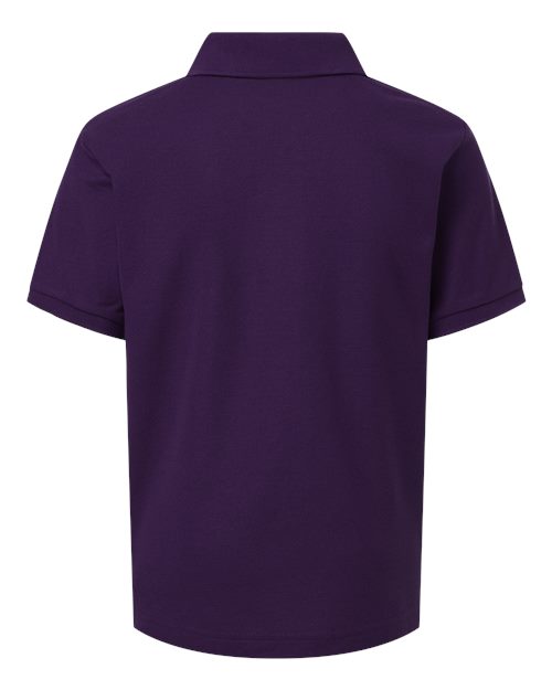 Youth Pique Polo - Purple