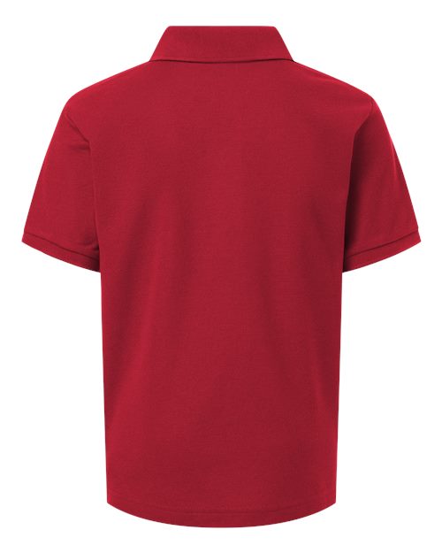 Youth Pique Polo - Red