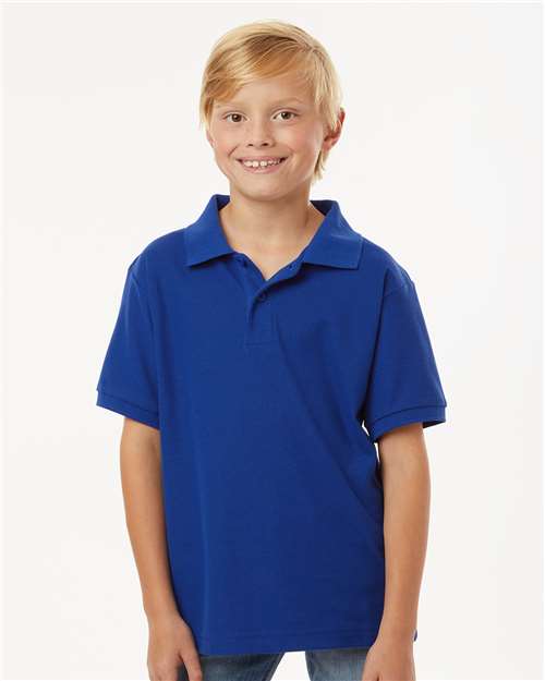 Youth Pique Polo - Royal