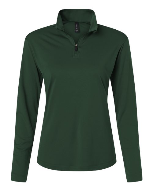 Women's Pro-Lock Performance Quarter-Zip Pullover - Forest Green