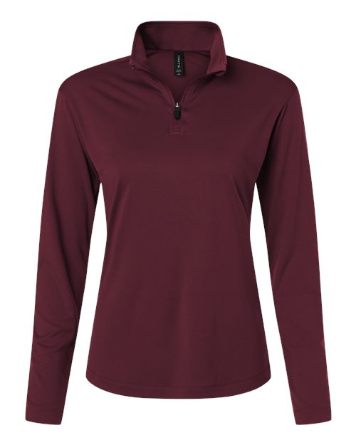Women's Pro-Lock Performance Quarter-Zip Pullover - Maroon