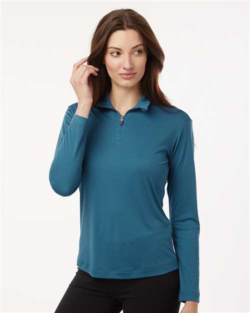 Women's Pro-Lock Performance Quarter-Zip Pullover - Pacific Blue