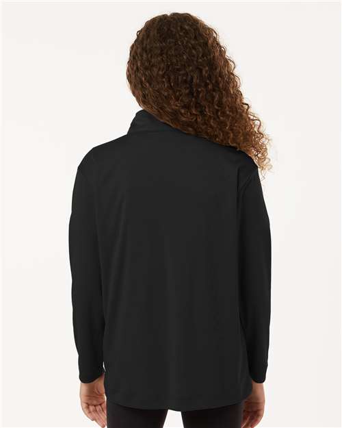 Youth Pro-Lock Performance Quarter-Zip Pullover - Black