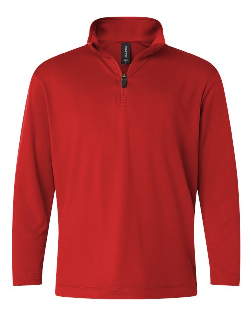 Youth Pro-Lock Performance Quarter-Zip Pullover - Red