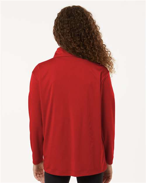 Youth Pro-Lock Performance Quarter-Zip Pullover - Red