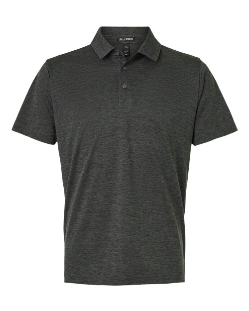 Men's Pro-Lock Performance Mélange Polo - Black Melange
