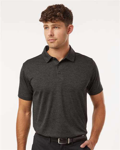 Men's Pro-Lock Performance Mélange Polo - Black Melange