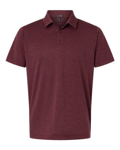 Men's Pro-Lock Performance Mélange Polo - Maroon Melange
