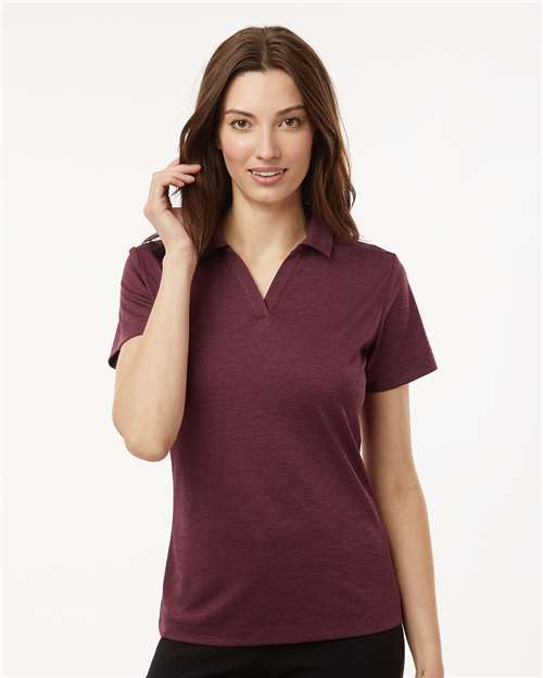 Women's Pro-Lock Performance Mélange Polo - Maroon Melange