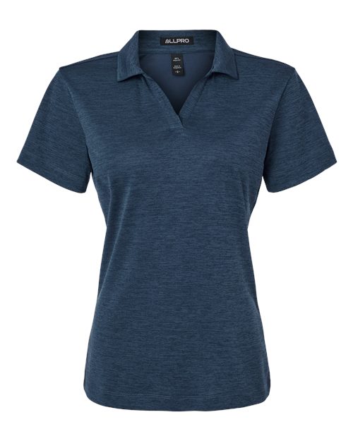 Women's Pro-Lock Performance Mélange Polo - Navy Melange