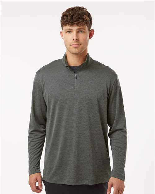 Men's Pro-Lock Performance Mélange Quarter-Zip Pullover - Charcoal Melange