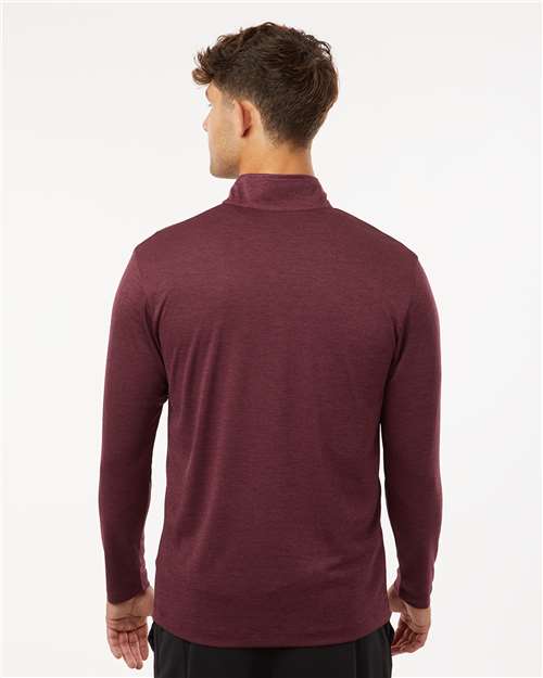 Men's Pro-Lock Performance Mélange Quarter-Zip Pullover - Maroon Melange