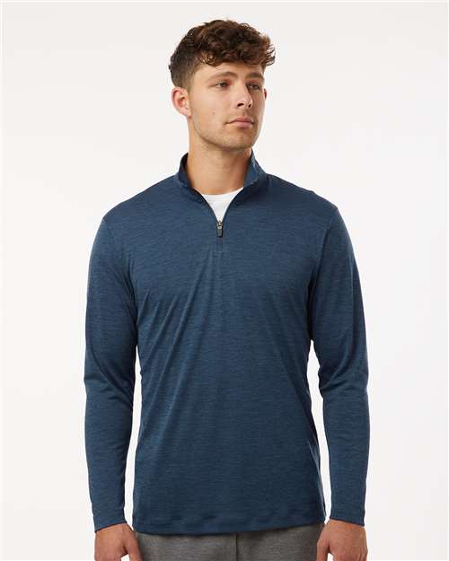 Men's Pro-Lock Performance Mélange Quarter-Zip Pullover - Navy Melange